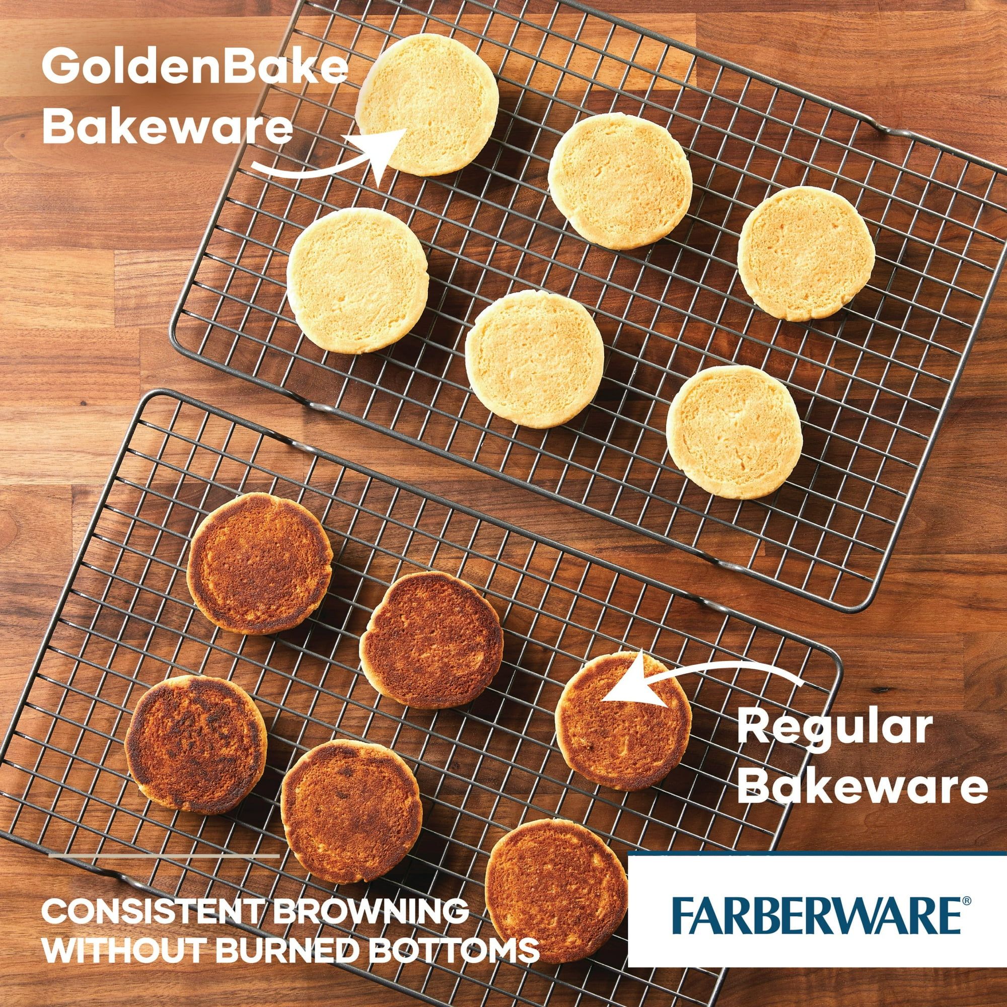 GoldenBake Nonstick Loaf Pan Set 2-Piece Gray Bakeware for Baking