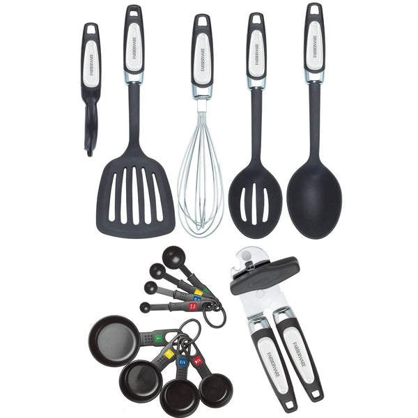 Professional 14-piece Kitchen Tool and Gadget Set in Black