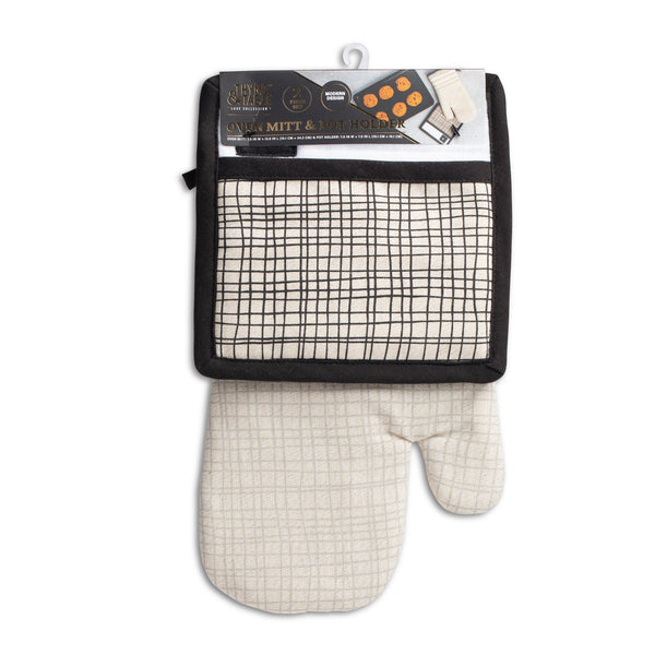 Thyme & Table 2-Pack Oven Mitt & Pot Holder Set