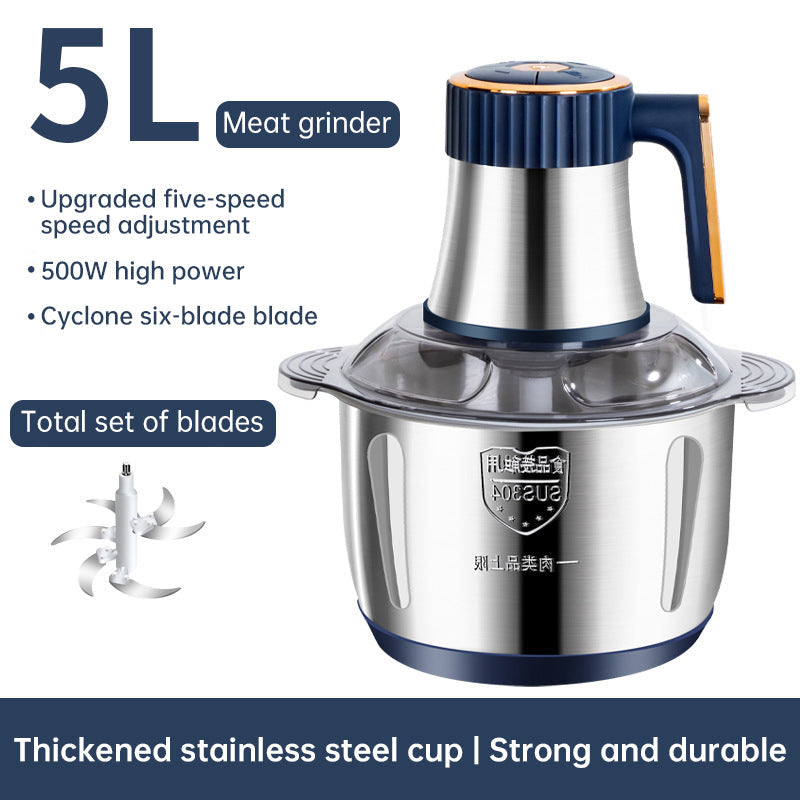 5L Electric Meat Grinder & Multifunction Food Processor