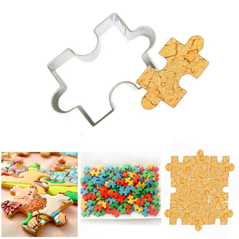 Stainless Steel Christmas Puzzle Cookie Cutter