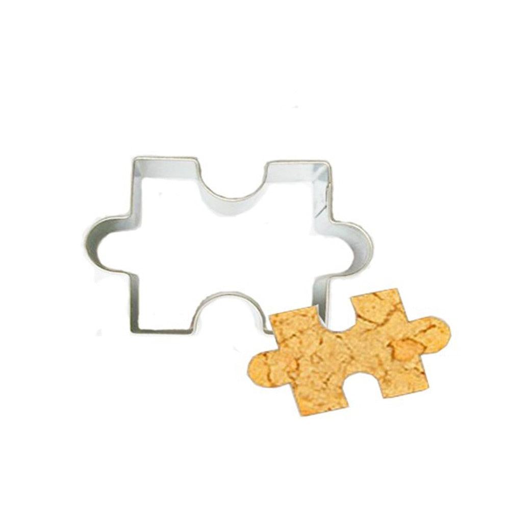 Stainless Steel Christmas Puzzle Cookie Cutter