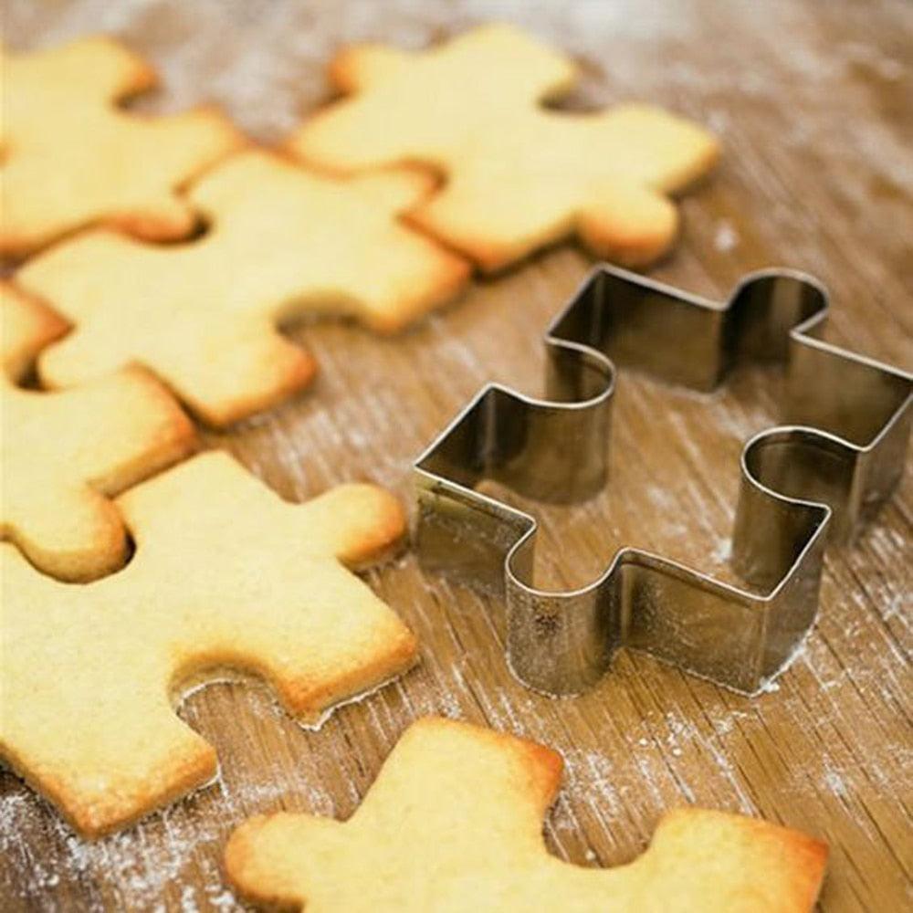 Stainless Steel Christmas Puzzle Cookie Cutter