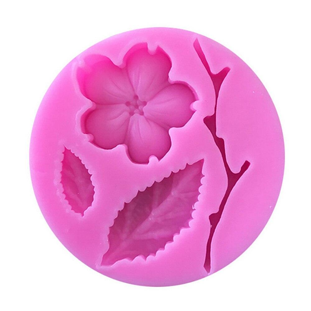 Silicone Peach Blossom Flower Mold for Fondant Cake Decorating