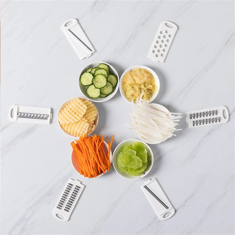 Multifunctional Vegetable Cutter & Potato Shredder with Container