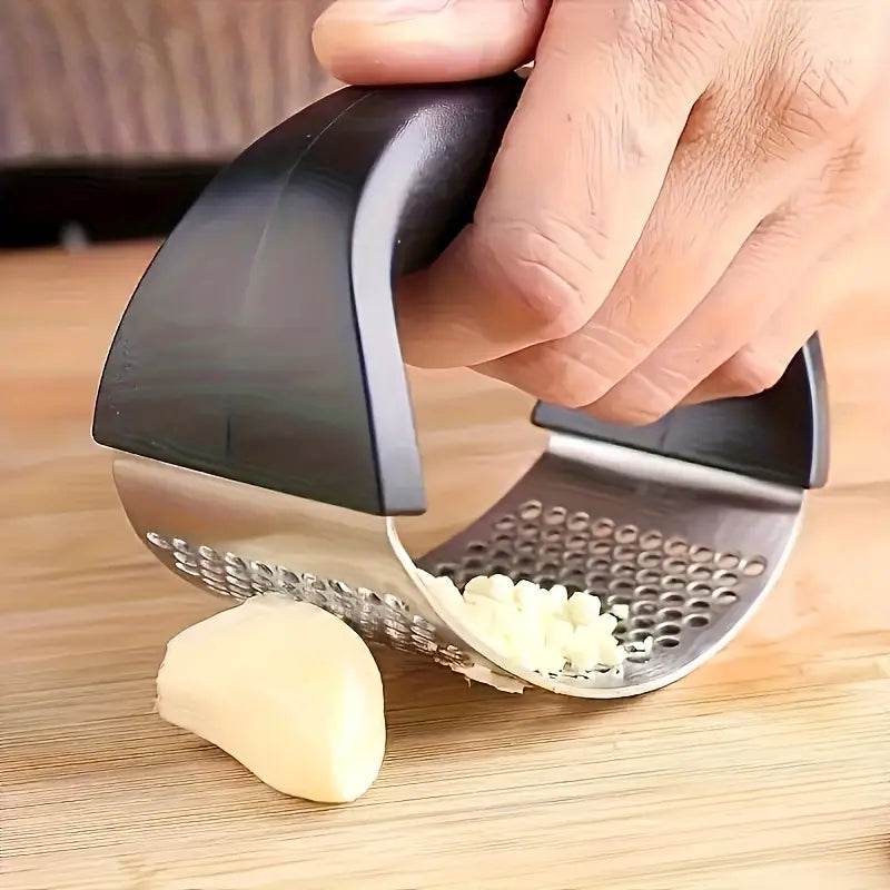 Stainless Steel Garlic Press & Mincer Tool