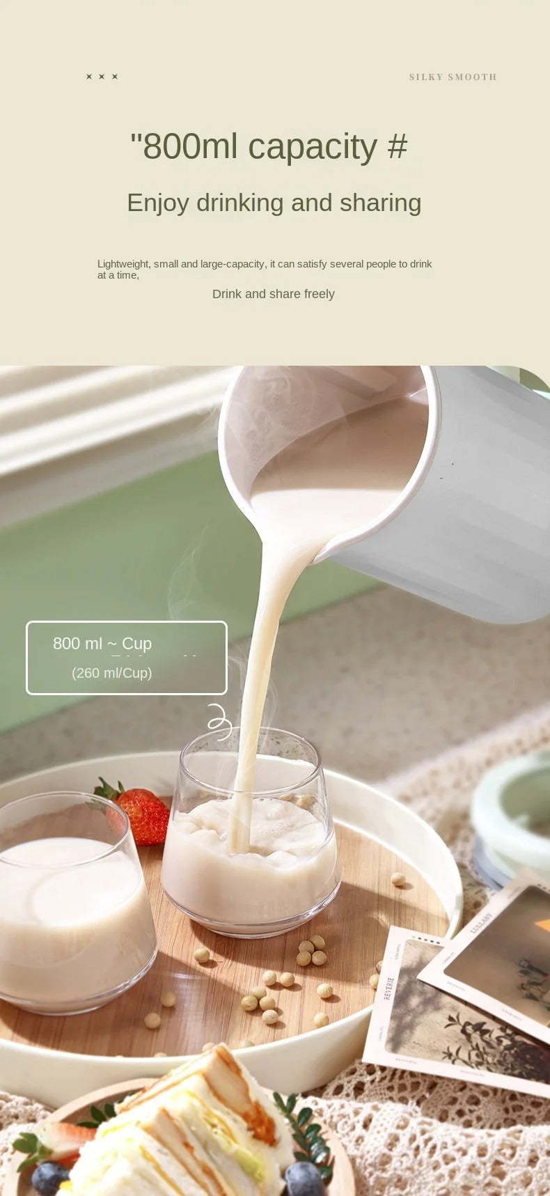 Mini Automatic Soybean Milk Maker – Filter Free