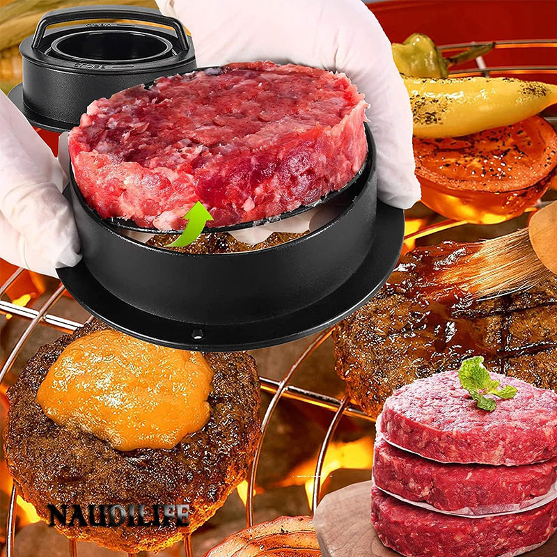 3-in-1 Manual Burger Patty & Meatball Press