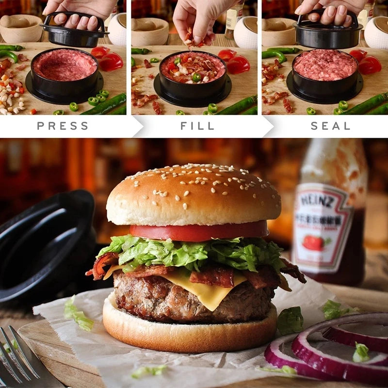 3-in-1 Manual Burger Patty & Meatball Press