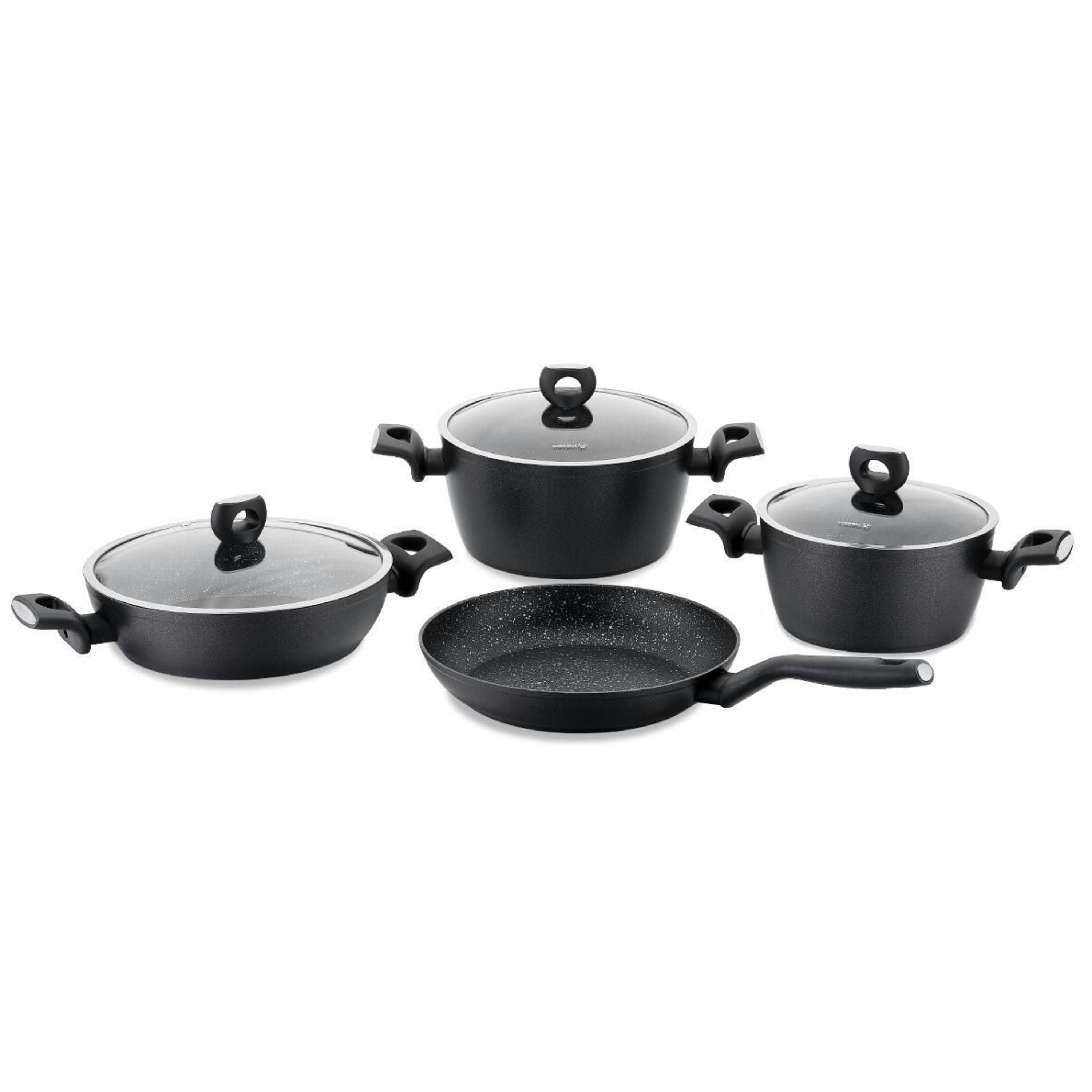 7Pcs Cookware Set - Black