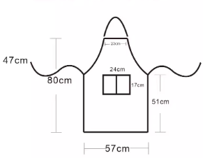 Adjustable Bib Apron With Pocket Black