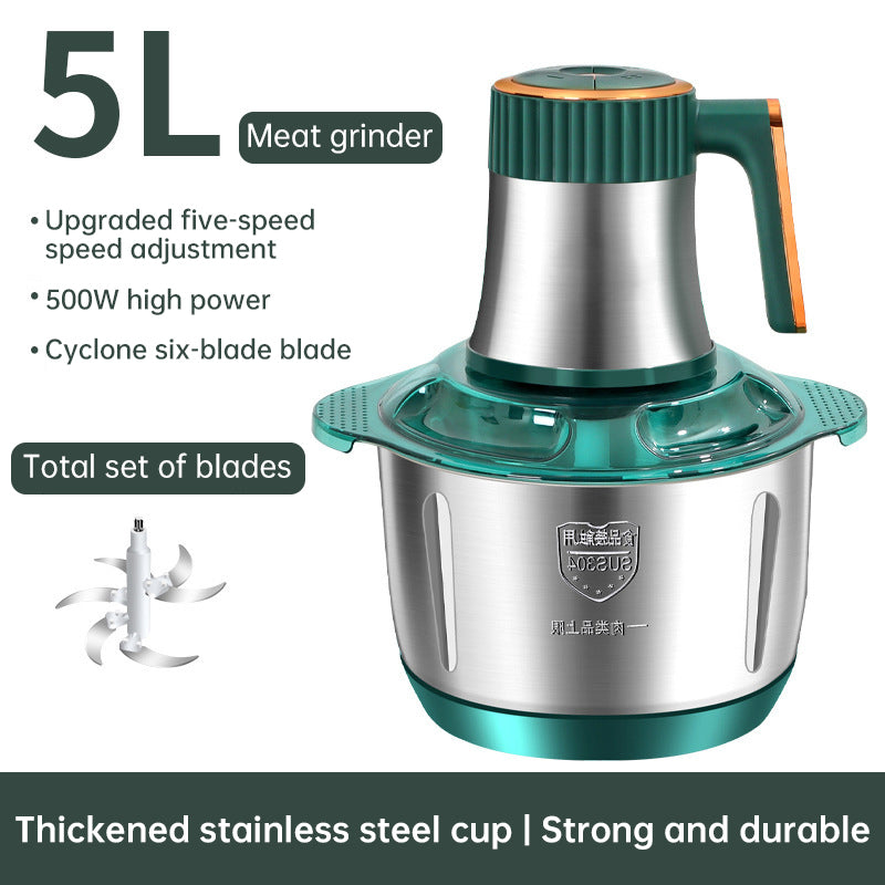 5L Electric Meat Grinder & Multifunction Food Processor
