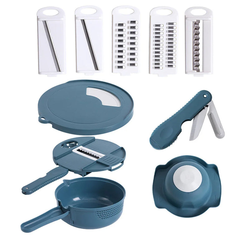 Multifunctional Vegetable Cutter & Potato Shredder with Container