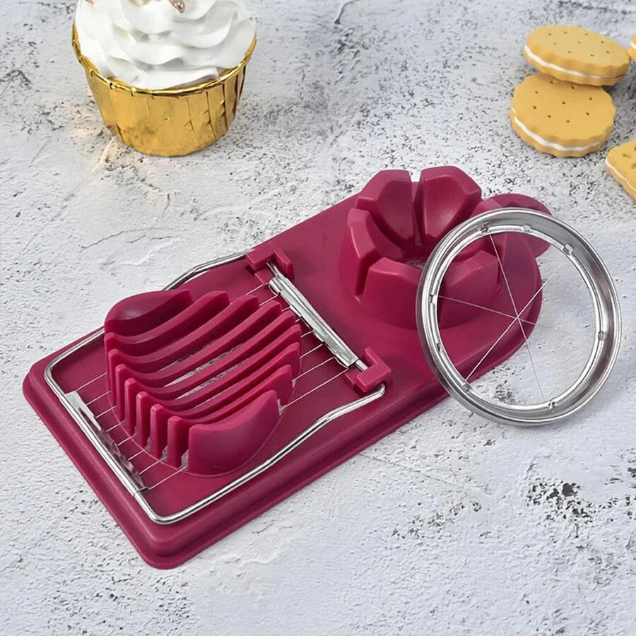 2-in-1 Multi-Function Egg and Fruit Slicer Kitchen Tool