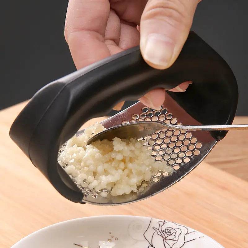 Stainless Steel Garlic Press & Mincer Tool