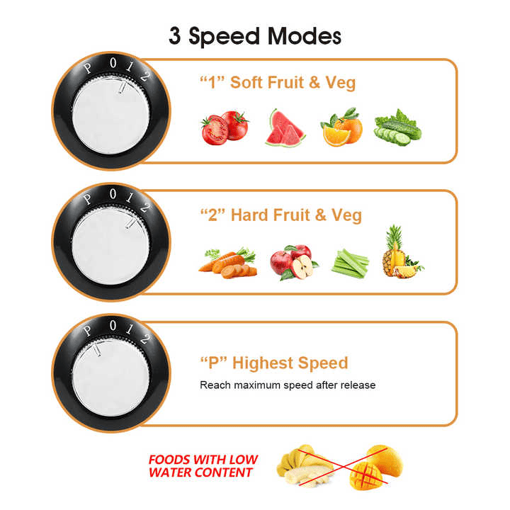 1100W 2.5L Multi-Function Centrifugal Juicer – BPA Free