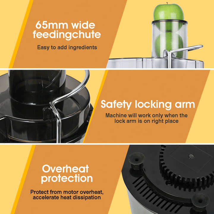 1100W 2.5L Multi-Function Centrifugal Juicer – BPA Free