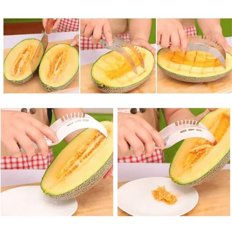 Eco-Friendly Stainless Steel Watermelon Slicer Cutter